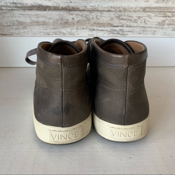 Vince Perforated Sport Suede Sneaker Boot Size 10 - Picture 4 of 13